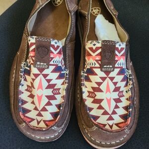 ARIAT WOMENS SLIP ON AZTEC CRUISERS